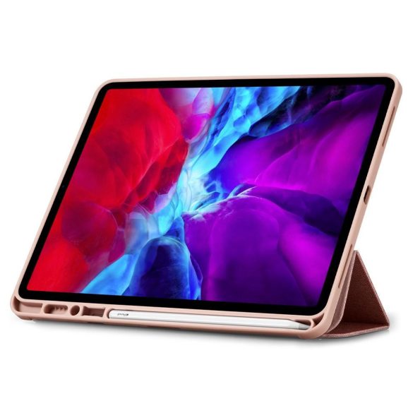 Apple iPad Pro 11 (2020 / 2021 / 2022), mappa tok, Smart Case, Spigen Urban Fit, vörösarany