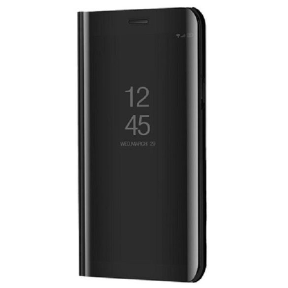 Samsung Galaxy Xcover Pro SM-G715F, Oldalra nyíló tok, hívás mutatóval, Smart View Cover, fekete (utángyártott)