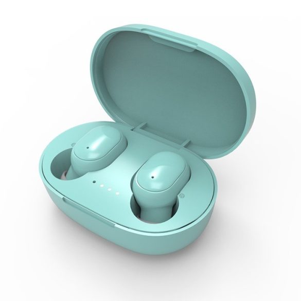 Bluetooth sztereó fülhallgató, v5.0, TWS, töltőtok, vezérlő gomb, zajszűrővel, vízálló, Wooze EarBuds Pro, zöld