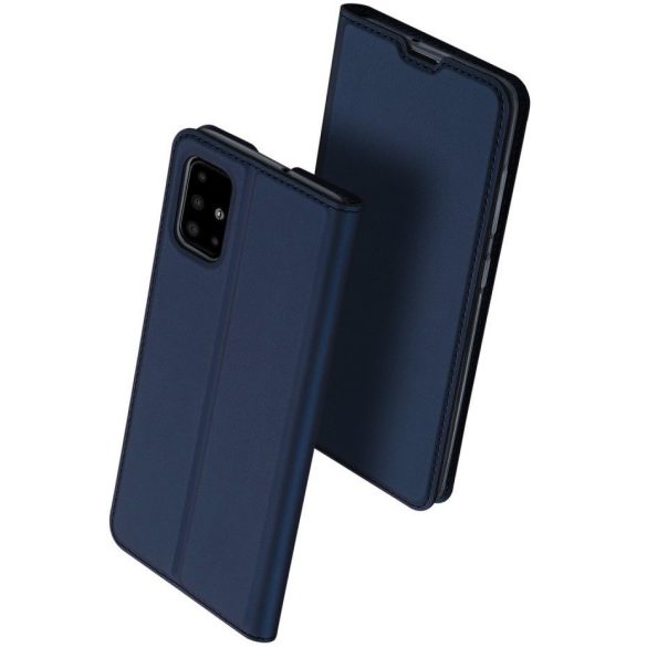 Huawei Mate 20 Lite, Oldalra nyíló tok, stand, Dux Ducis, sötétkék