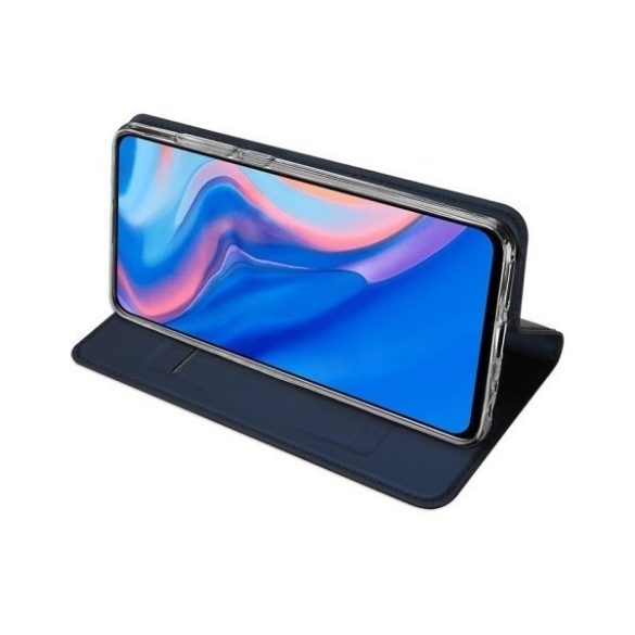 Huawei Mate 20 Lite, Oldalra nyíló tok, stand, Dux Ducis, sötétkék