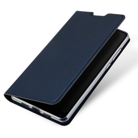 Samsung Galaxy Note 20 / 20 5G SM-N980 / N981, Oldalra nyíló tok, stand, Dux Ducis, sötétkék