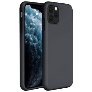 Xiaomi Redmi 9, Szilikon tok, Wooze Liquid Silica Gel, fekete