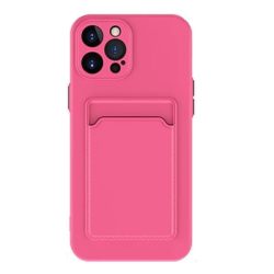   Samsung Galaxy M31s SM-M317F, Szilikon tok, kártyatartóval, Wooze Card Slot, magenta