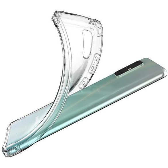 Apple iPhone XS Max, Szilikon tok, légpárnás sarok, Wooze Silicone Armor, átlátszó