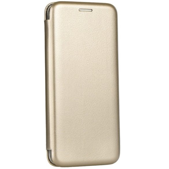 Xiaomi Redmi Note 10 / Note 10S / Poco M5s, Oldalra nyíló tok, stand, Forcell Elegance, arany