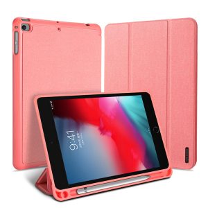 Apple iPad Pro 10.5 (2017) / iPad Air (2019), mappa tok, Smart Case, Apple Pencil tartóval, Dux Ducis Domo, rózsaszín