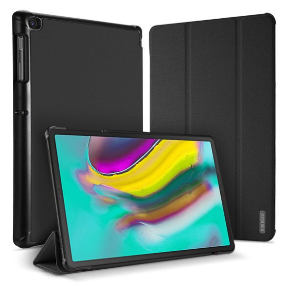 Samsung Galaxy Tab S5e 10.5 SM-T720 / T725, mappa tok, Trifold, Dux Ducis Domo, fekete