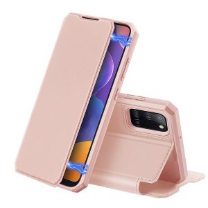 Samsung Galaxy A31 SM-A315F, Oldalra nyíló tok, stand, Dux Ducis Skin X, rózsaszín