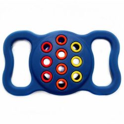   Apple AirTag szilikon tok, nyakörvre helyezhető, légáteresztő, Wooze AirTag Pet Guard, kék/színes