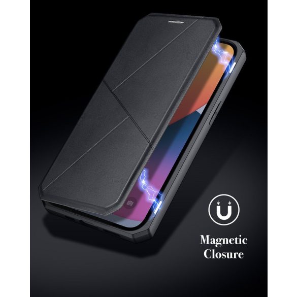 Huawei P Smart (2020), Oldalra nyíló tok, stand, Dux Ducis Skin X New, rózsaszín