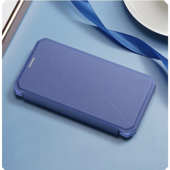 Samsung Galaxy Note 10 Lite SM-N770, Oldalra nyíló tok, stand, Dux Ducis Skin X New, kék