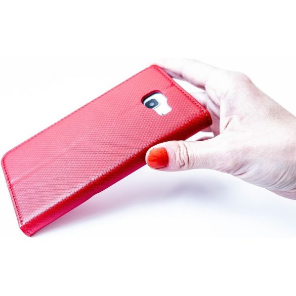 Xiaomi Redmi Note 10 5G / Poco M3 Pro 5G, Oldalra nyíló tok, stand, Smart Magnet, piros