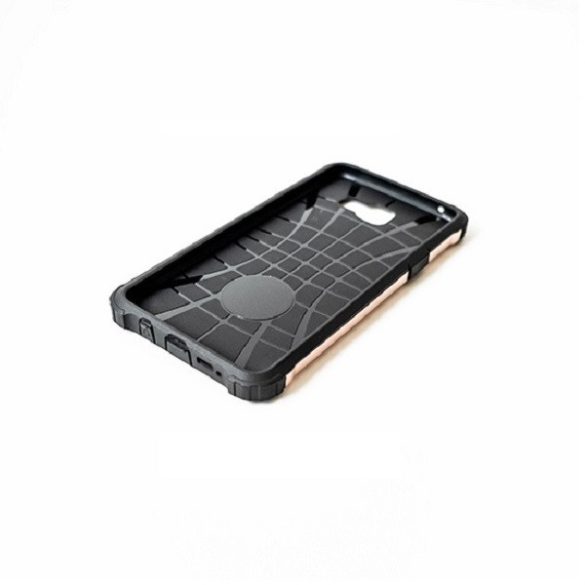 Apple iPhone 13 Mini, Műanyag hátlap védőtok, Defender, fémhatású, vörösarany
