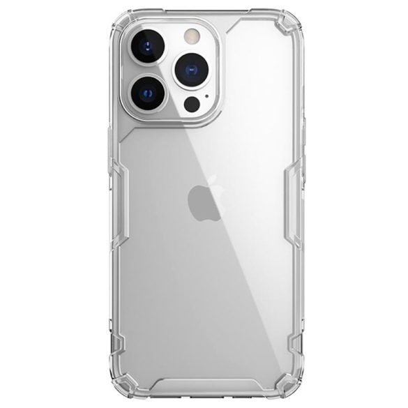 Apple iPhone 13 Pro, Szilikon tok, műanyag hátlap, ultravékony, Nillkin Nature Pro, átlátszó