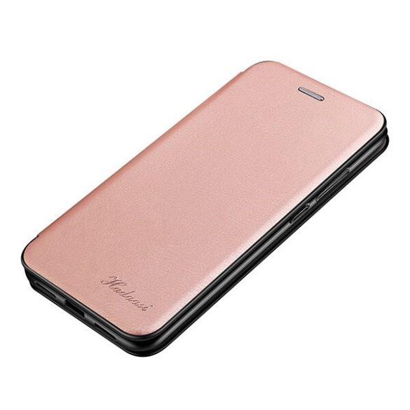 Samsung Galaxy Note 20 / 20 5G SM-N980 / N981, Oldalra nyíló tok, stand, Wooze Protect And Dress Book, vörösarany