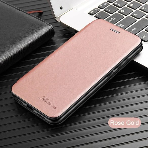 Samsung Galaxy Note 20 / 20 5G SM-N980 / N981, Oldalra nyíló tok, stand, Wooze Protect And Dress Book, vörösarany