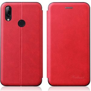 Xiaomi Redmi Note 10 Pro, Oldalra nyíló tok, stand, Wooze Protect And Dress Book, piros