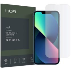   Apple iPhone 13 / 13 Pro / 14 / 16e, Kijelzővédő fólia, ütésálló fólia (az íves részre NEM hajlik rá!), Tempered Glass (üveg), Hybrid Glass Pro Plus, Clear