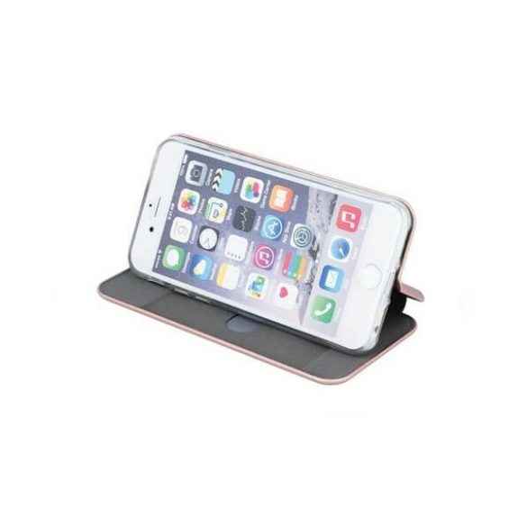 Apple iPhone 13 Mini, Oldalra nyíló tok, stand, Forcell Elegance, vörösarany