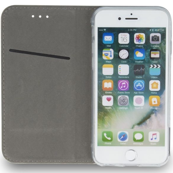 Apple iPhone 13, Oldalra nyíló tok, stand, Magnet Book, zöld