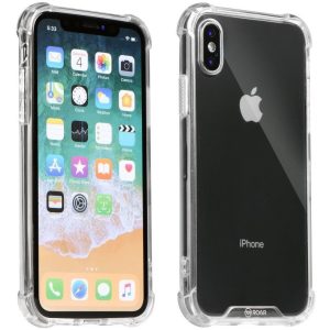 Apple iPhone 13 Pro Max, Szilikon védőkeret, akril hátlap, közepesen ütésálló, Armor Jelly Case, Roar, átlátszó