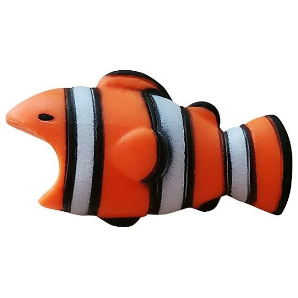 Kábelvédő, bohóc hal figura, narancssárga