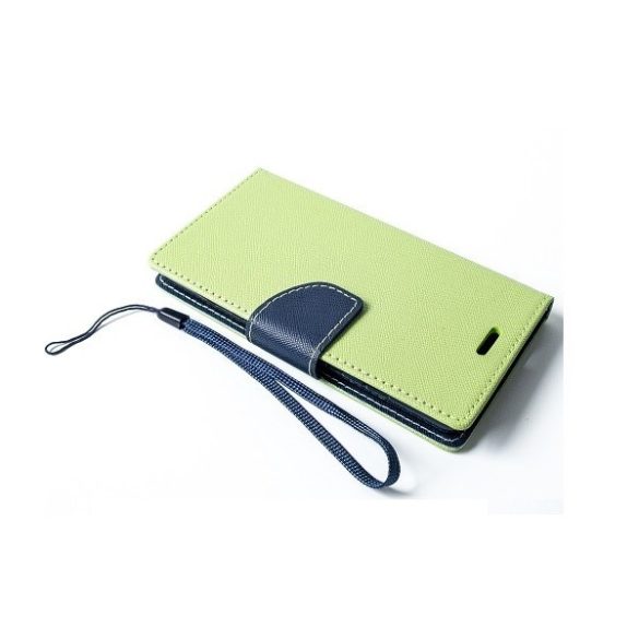 Nokia 2.3, Oldalra nyíló tok, stand, Fancy Book, lime