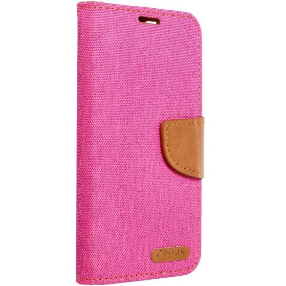 Samsung Galaxy A03s SM-A037F, Oldalra nyíló tok, stand, Canvas Book, rózsaszín