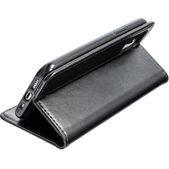LG K52 / K62, Oldalra nyíló tok, stand, Magnet Book, fekete