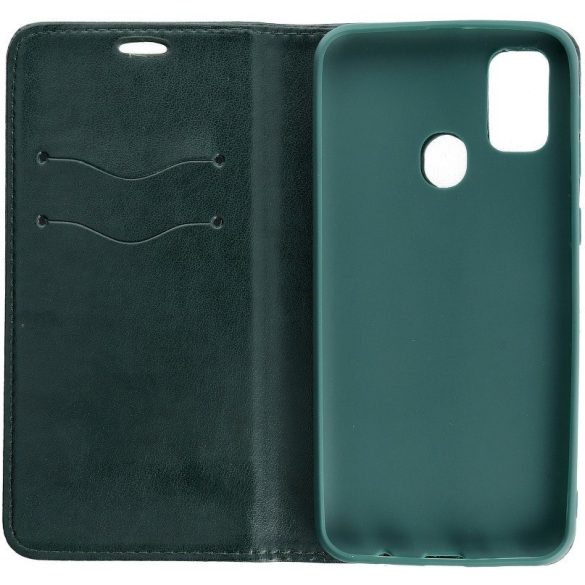 LG K52 / K62, Oldalra nyíló tok, stand, Magnet Book, zöld