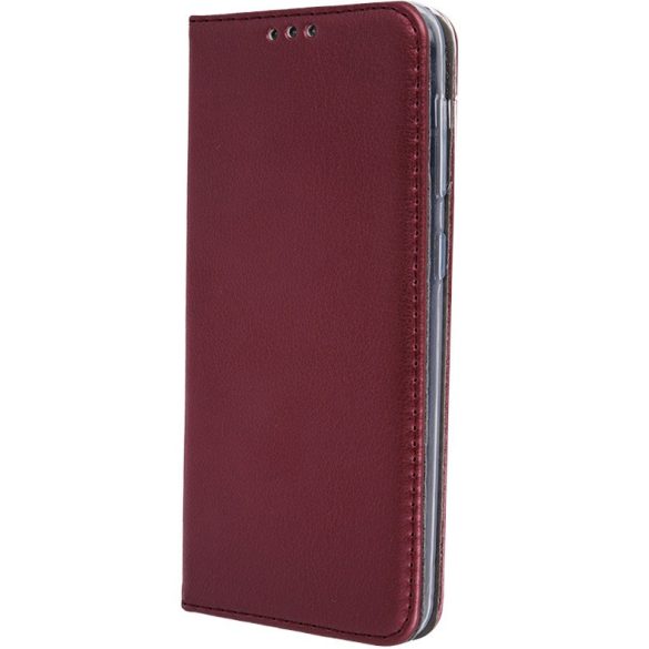 Samsung Galaxy A02s / M02s SM-A025F / M025F, Oldalra nyíló tok, stand, Magnet Book, bordó