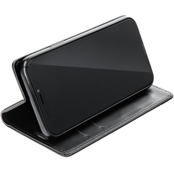 Samsung Galaxy A12 / A12 Nacho / M12 SM-A125F / A127F / M127F, Oldalra nyíló tok, stand, Magnet Book, fekete