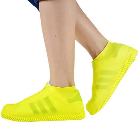 Latex vízálló cipővédő, L méret, 40 - 45 méret, Wooze Silica Socks, fekete
