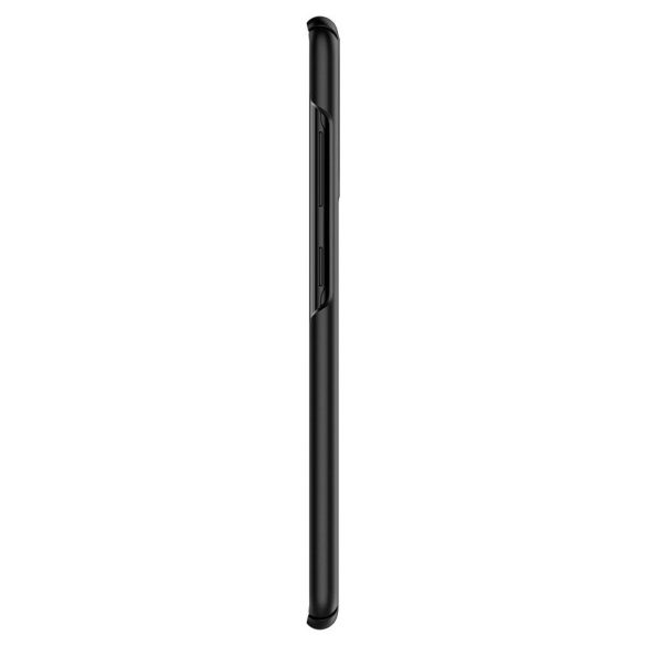 Samsung Galaxy S22 5G SM-S901, Műanyag hátlap védőtok, Spigen Thin Fit, fekete