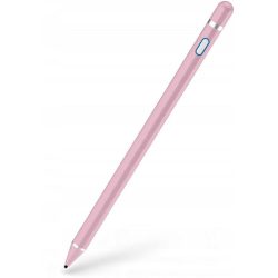   Univerzális toll, műanyag, (bármilyen kapacitív kijelzőhöz), Active Stylus Pen, rózsaszín