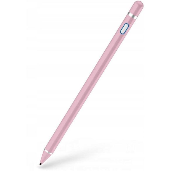 Univerzális toll, műanyag, (bármilyen kapacitív kijelzőhöz), Active Stylus Pen, rózsaszín