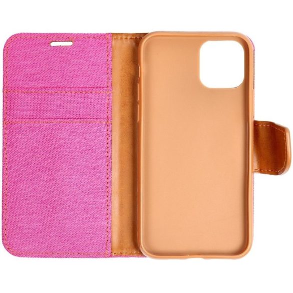 Xiaomi Redmi Note 11 / Note 11S, Oldalra nyíló tok, stand, Canvas Book, rózsaszín