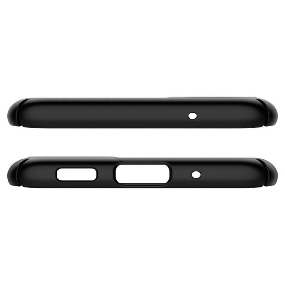 Samsung Galaxy S21 FE 5G SM-G990, Műanyag hátlap védőtok, Spigen Thin Fit, fekete