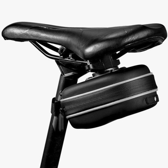 Univerzális, kerékpáros / biciklis tartó, táska, ülésre szerelhető, vízálló, Sahoo 13875-SA, fekete