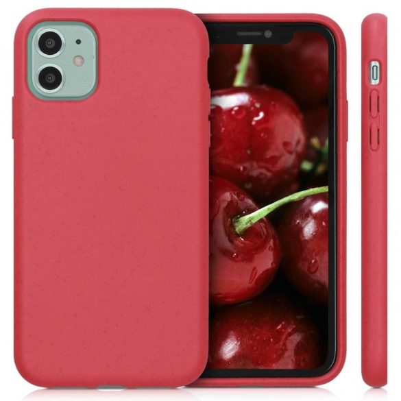 Apple iPhone 12 / 12 Pro, Bioplasztik tok, környezetbarát, Wooze Bio, piros