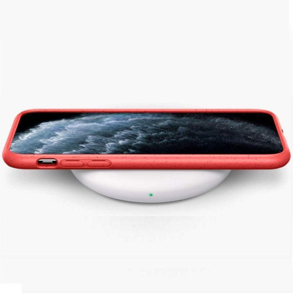 Apple iPhone 12 / 12 Pro, Bioplasztik tok, környezetbarát, Wooze Bio, piros