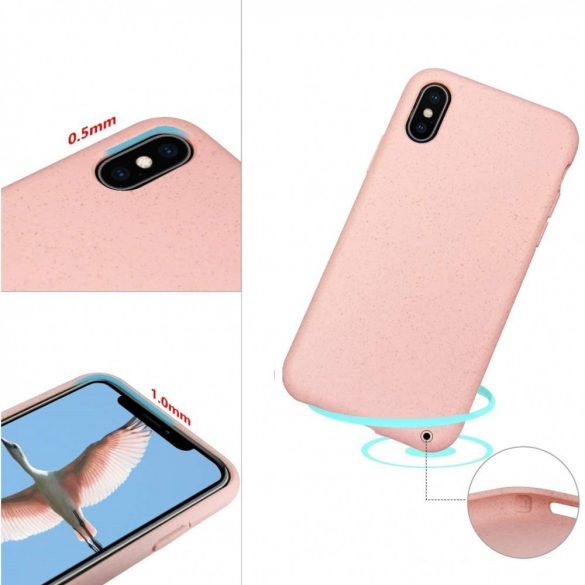 Apple iPhone 12 / 12 Pro, Bioplasztik tok, környezetbarát, Wooze Bio, rózsaszín
