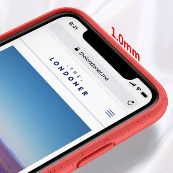 Samsung Galaxy A03 SM-A035F, Bioplasztik tok, környezetbarát, Wooze Bio, piros