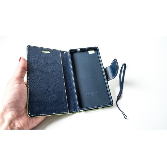 Samsung Galaxy A33 5G SM-A336B, Oldalra nyíló tok, stand, Fancy Book, lime