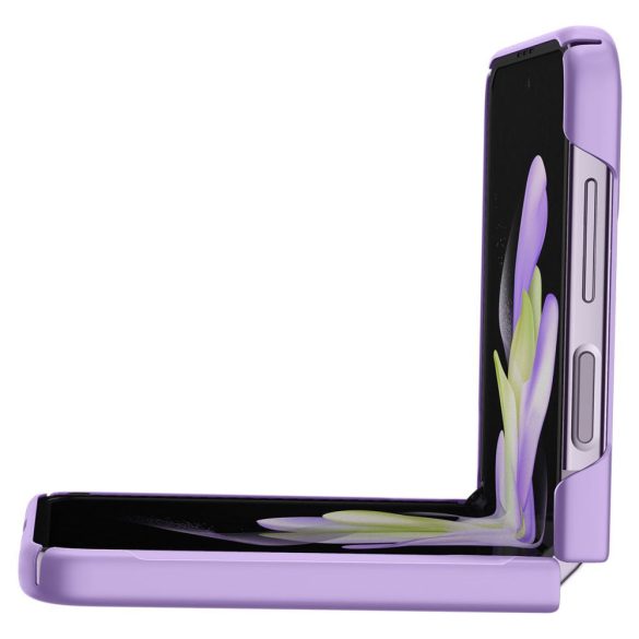 Samsung Galaxy Z Flip4 SM-F721B, Műanyag hátlap védőtok, Spigen Airskin, ultravékony, lila
