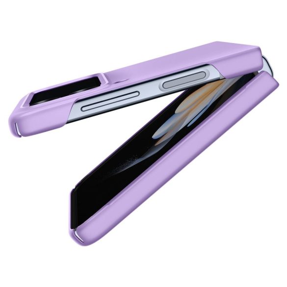 Samsung Galaxy Z Flip4 SM-F721B, Műanyag hátlap védőtok, Spigen Airskin, ultravékony, lila