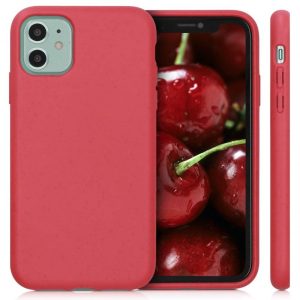 Apple iPhone 14 Pro, Bioplasztik tok, környezetbarát, Wooze Bio, piros