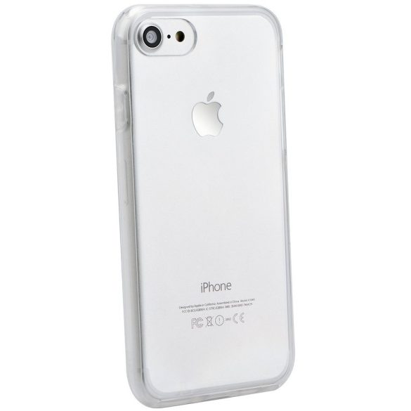 Apple iPhone 14 Pro, Szilikon tok, előlapi, és műanyag hátlapi védelem, 360 Full Cover, átlátszó