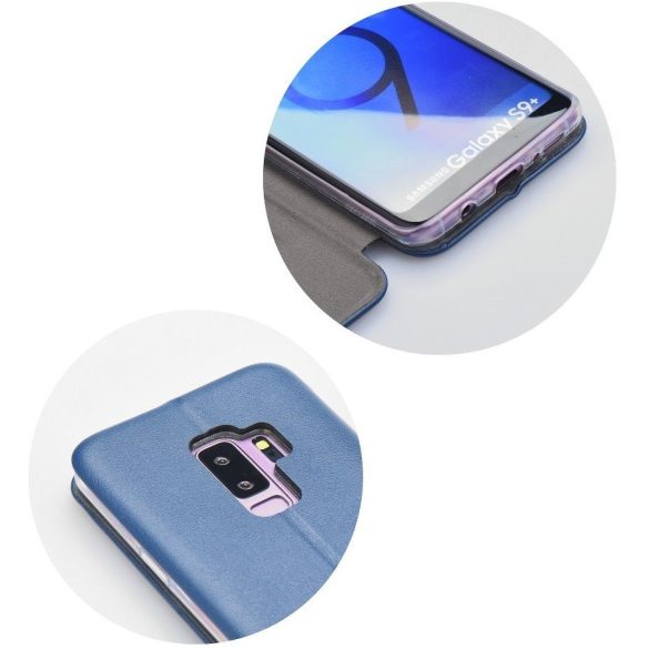 Apple iPhone 14 Pro, Oldalra nyíló tok, stand, Forcell Elegance, kék